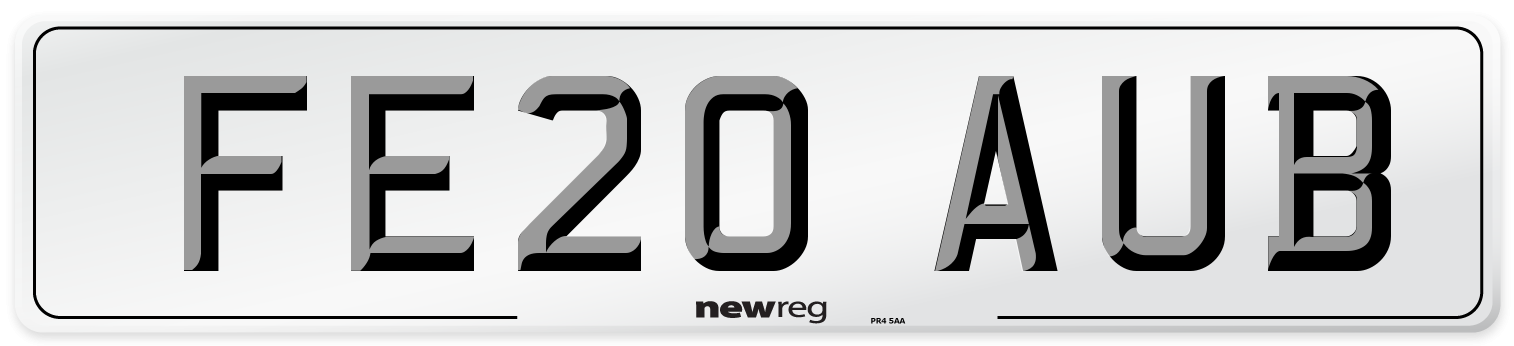 FE20 AUB Number Plate from New Reg
